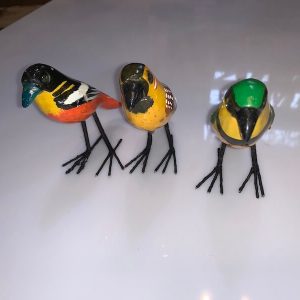Hand Painted Small Birds Mixed Pack x 3